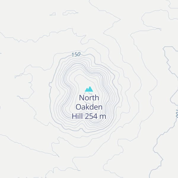 Map of North Oakden Hill