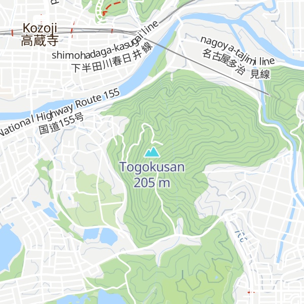 Map of Togokusan