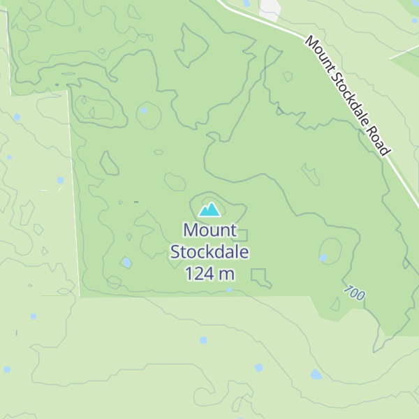 Map of Mount Stockdale
