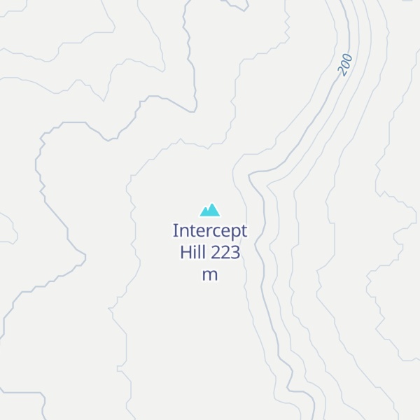 Map of Intercept Hill