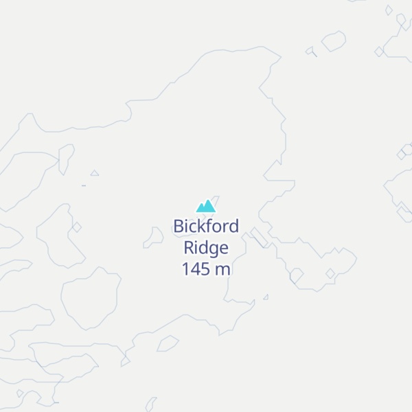 Map of Bickford Ridge
