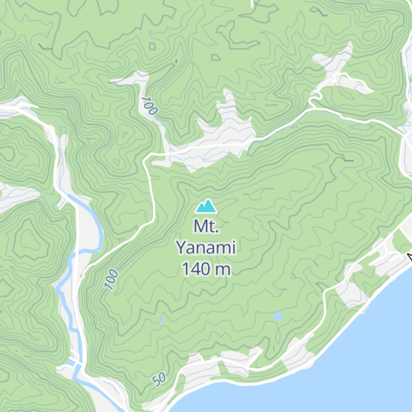 Map of Mt. Yanami