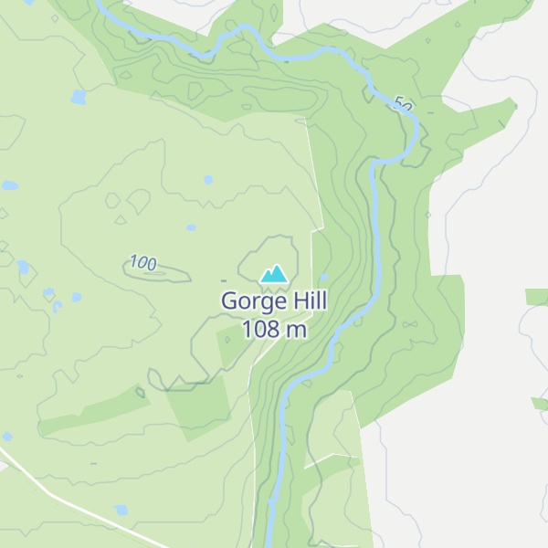 Map of Gorge Hill