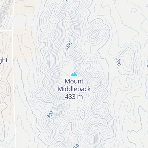 Map of Mount Middleback