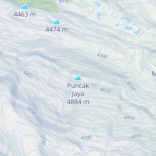 Map of Puncak Jaya