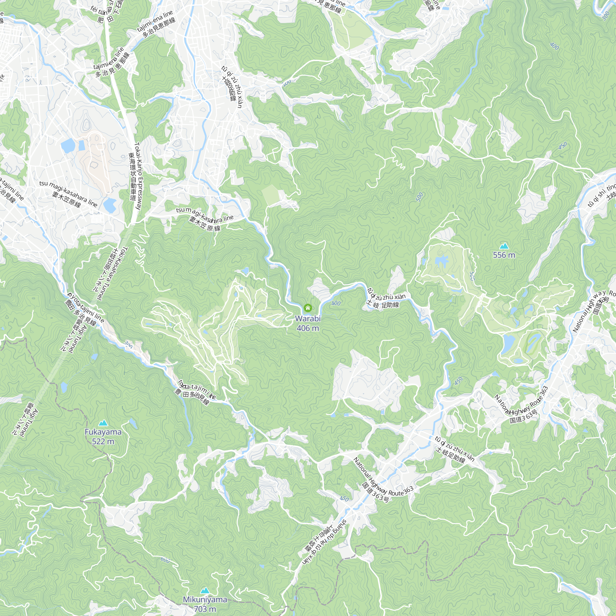 Warabi map