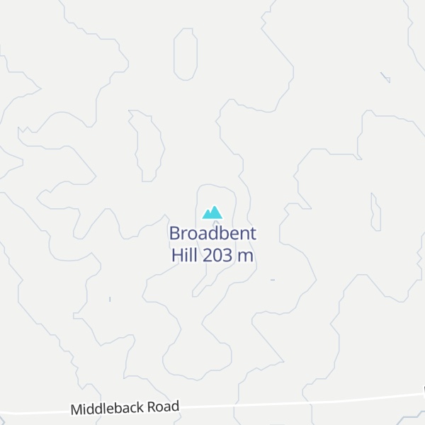 Map of Broadbent Hill