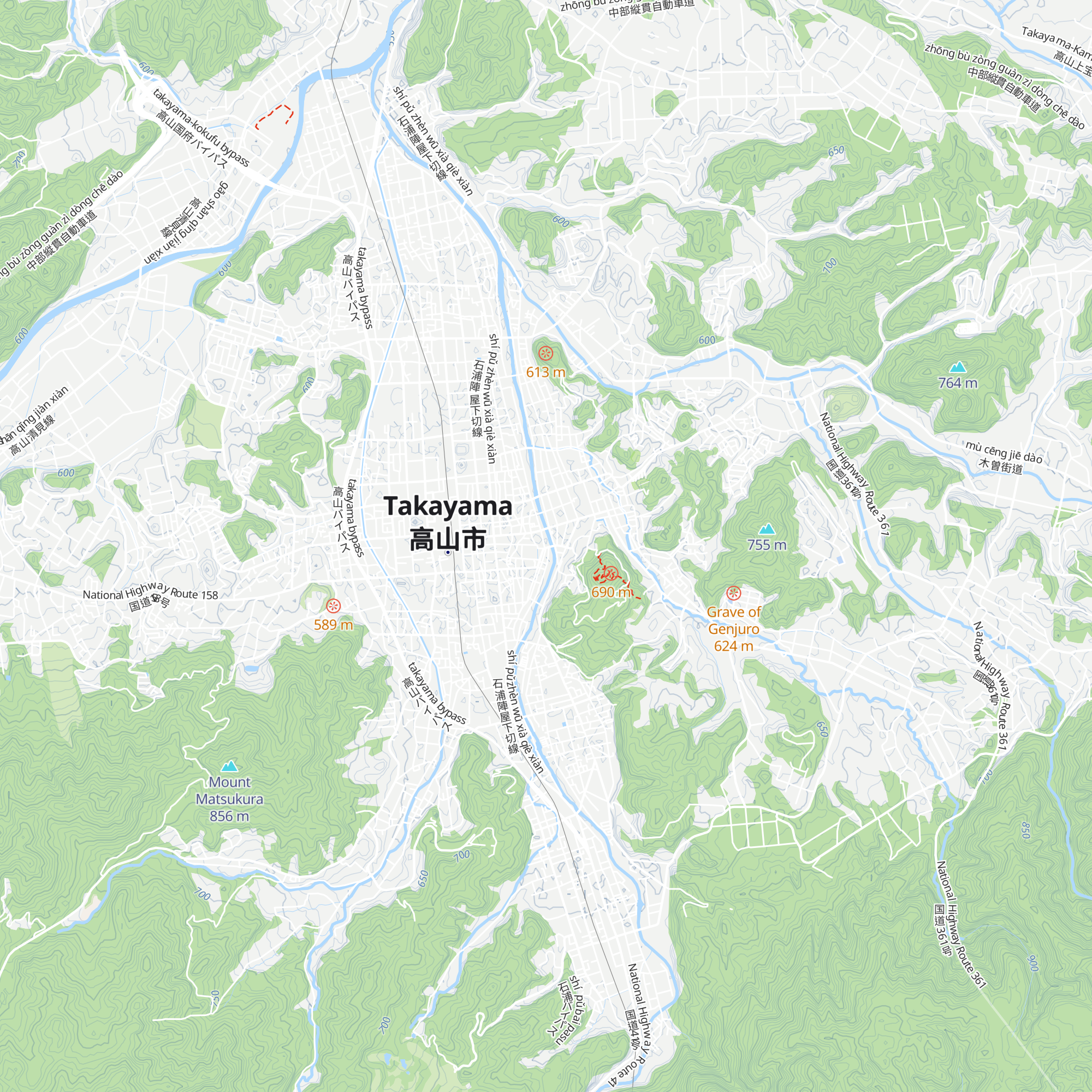 Hida Takayama Tourist information center map