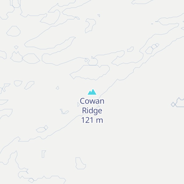 Map of Cowan Ridge