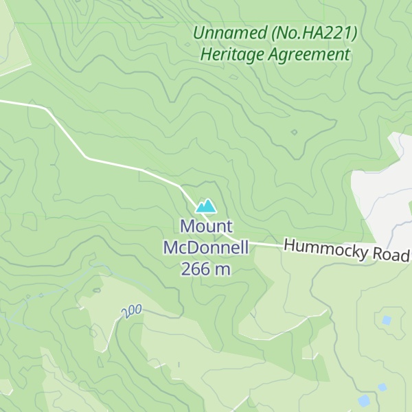 Map of Mount McDonnell