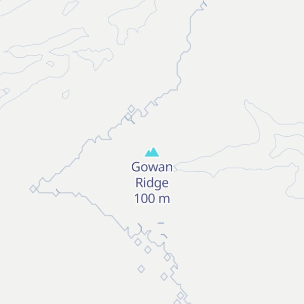 Map of Gowan Ridge