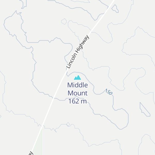 Map of Middle Mount
