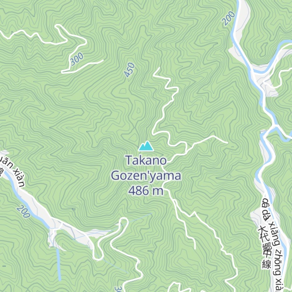 Map of Takano Gozen'yama