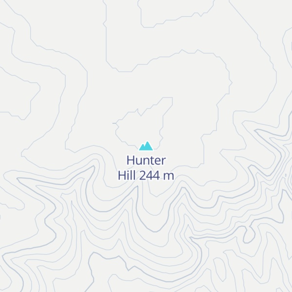 Map of Hunter Hill