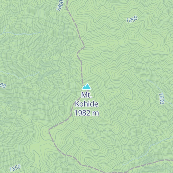 Map of Mt. Kohide
