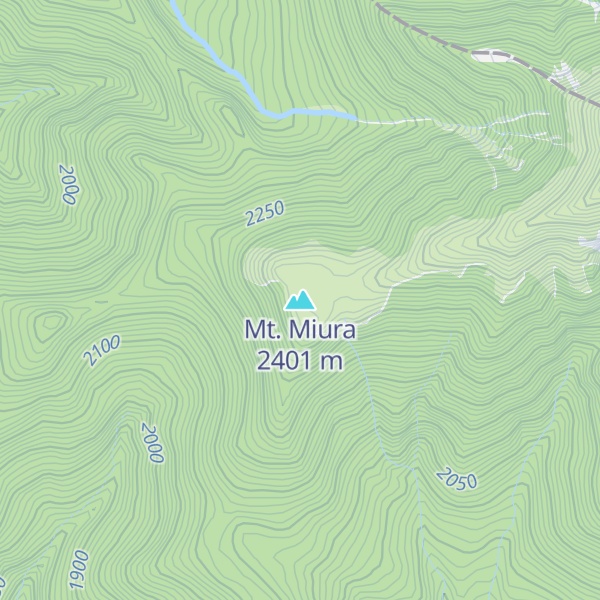 Map of Mt. Miura