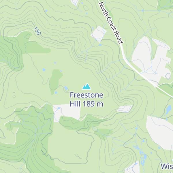 Map of Freestone Hill