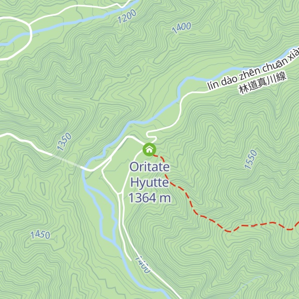 Map of Oritate Hyutte