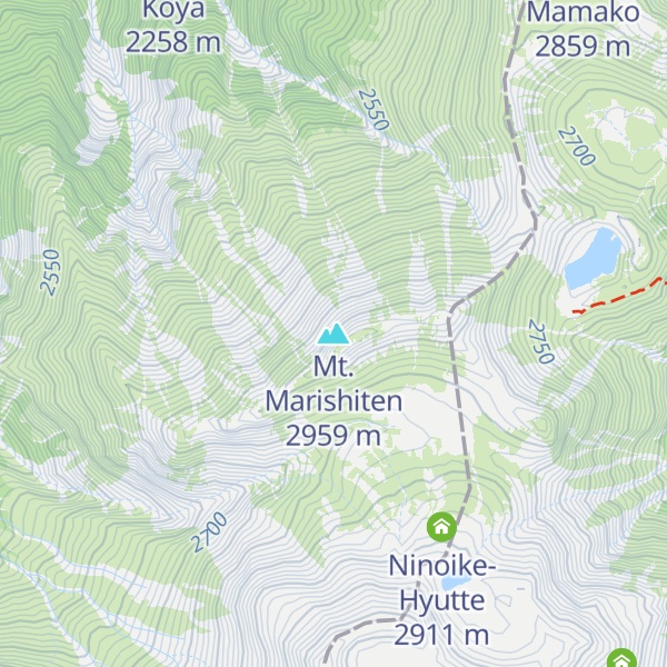 Map of Mt. Marishiten