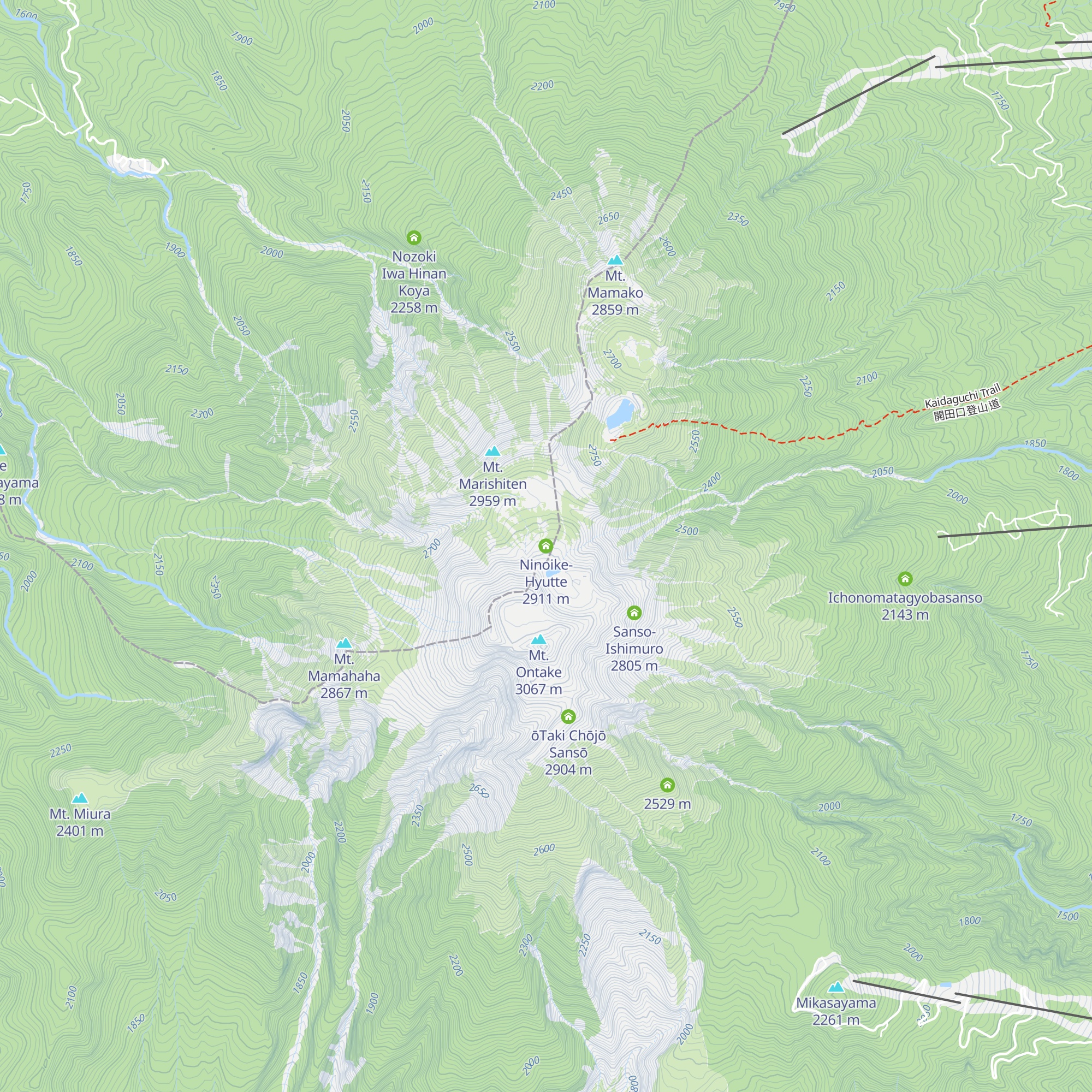 Ninoike-Hyutte map