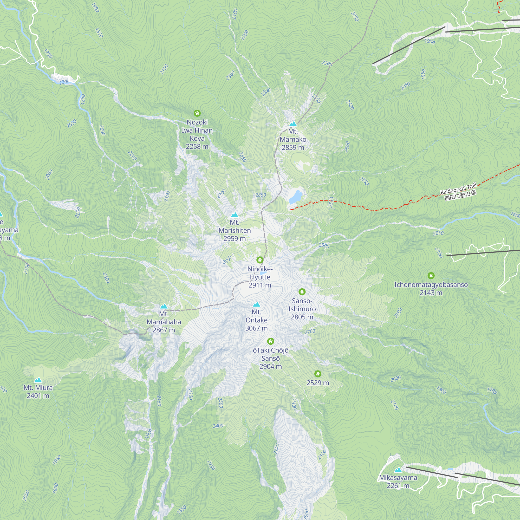 Ninoike-Hyutte map