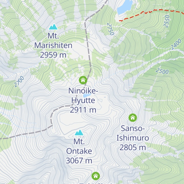 Map of Ninoike-Shinkan