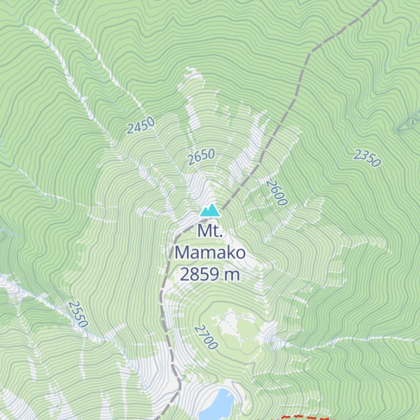 Map of Mt. Mamako