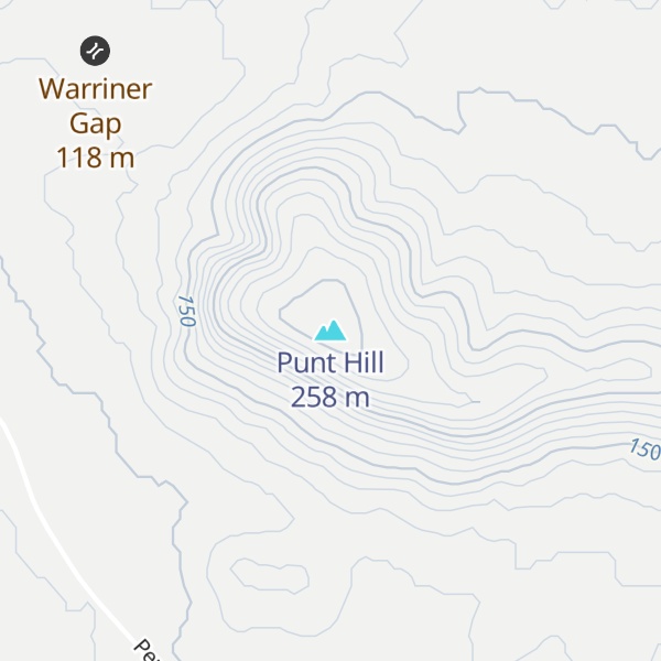 Map of Punt Hill
