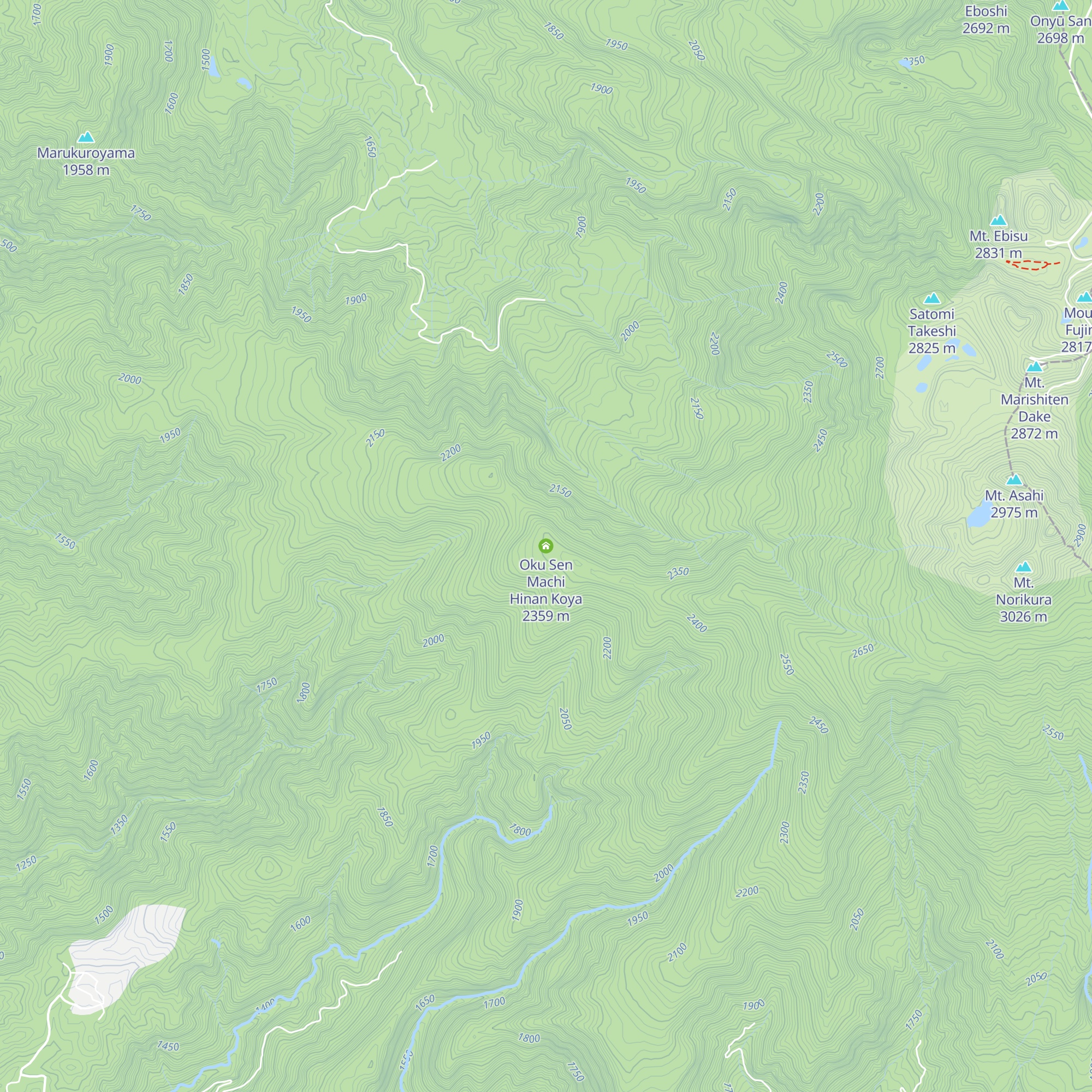 Oku Sen Machi Hinan Koya map