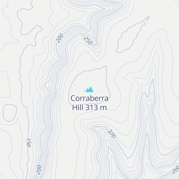 Map of Corraberra Hill