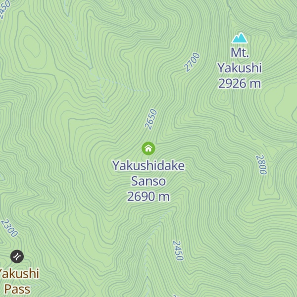 Map of Yakushidake Sanso