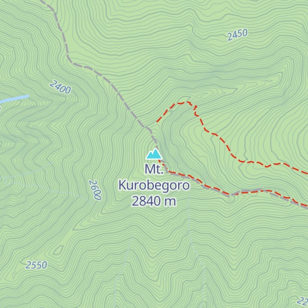 Map of Mt. Kurobegoro