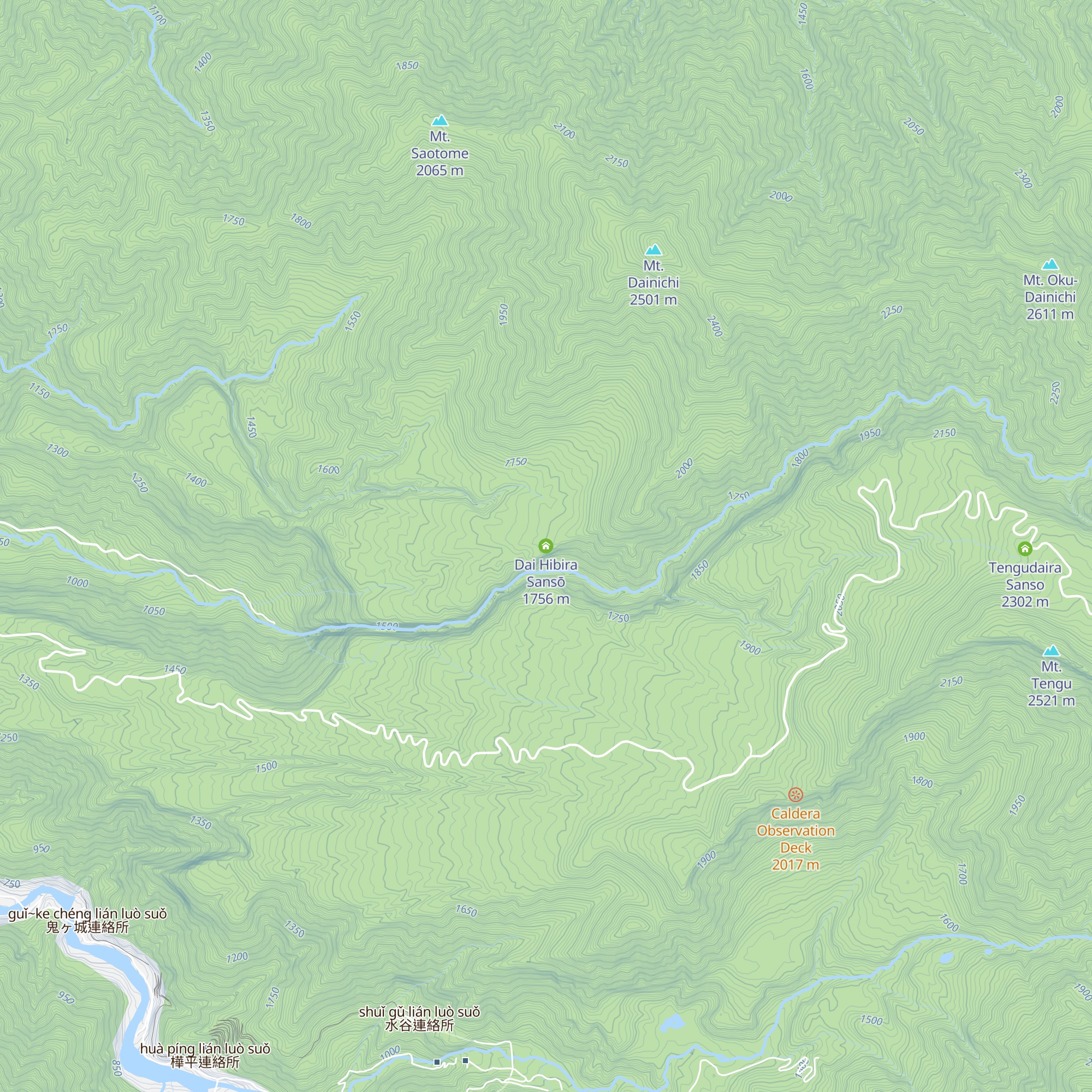 Dai Hibira Sansō map