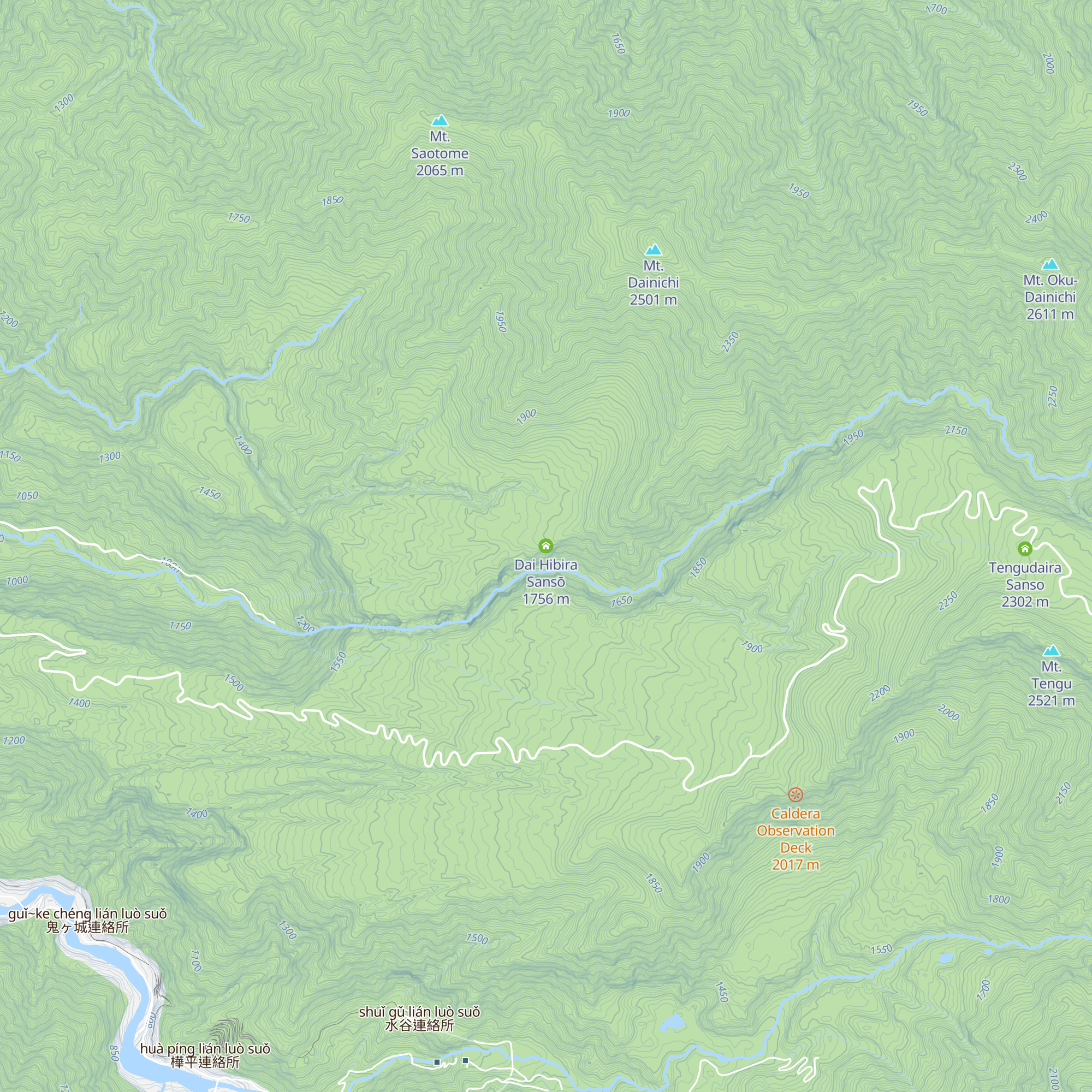 Dai Hibira Sansō map