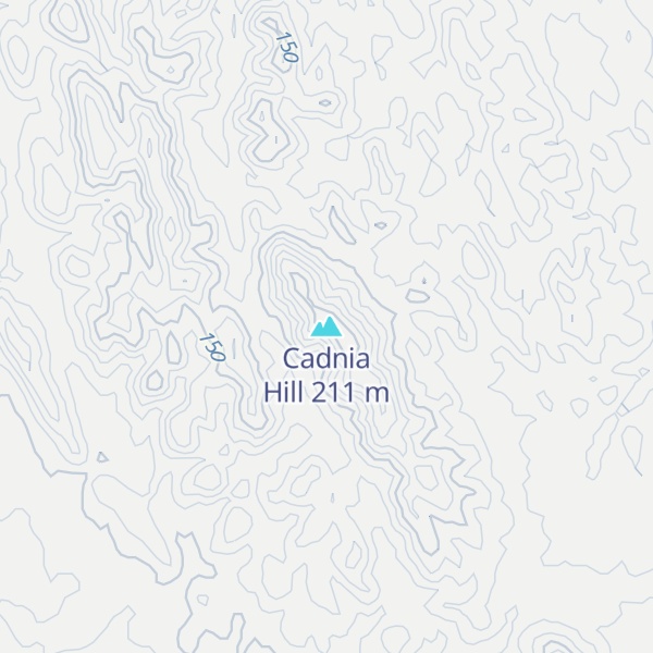 Map of Cadnia Hill