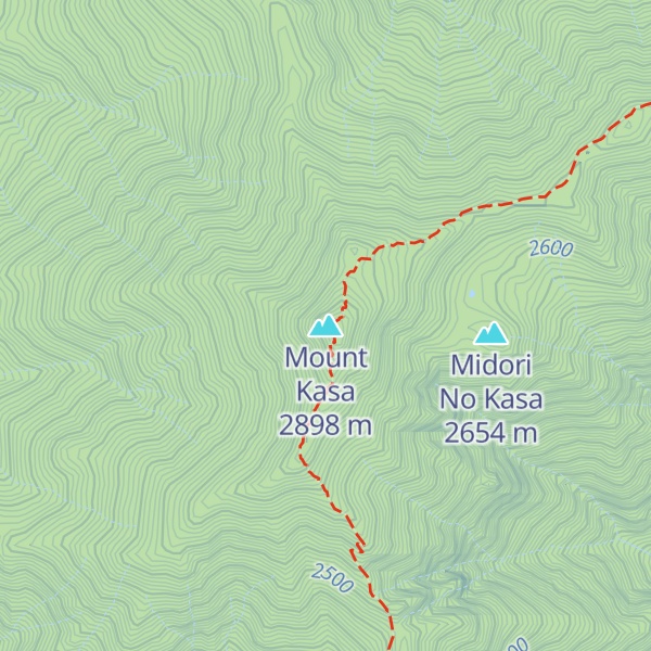 Map of Mount Kasa