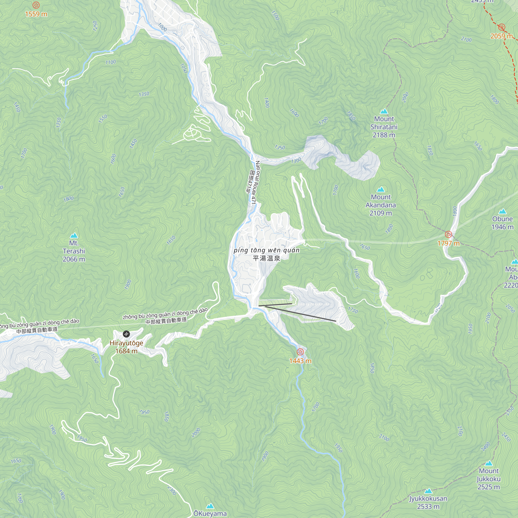 Hirayu Onsen Tourist Information Center map