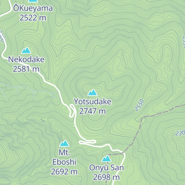 Map of Yotsudake
