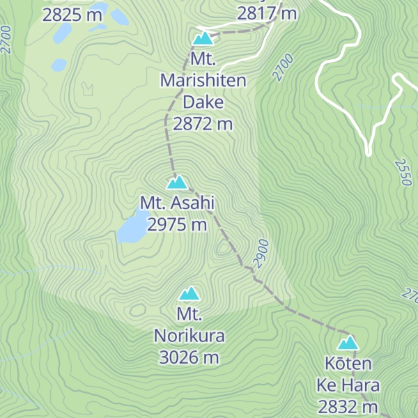 Map of Kaiko Dama Dake