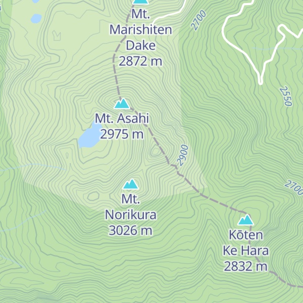Map of Mt. Kengamine
