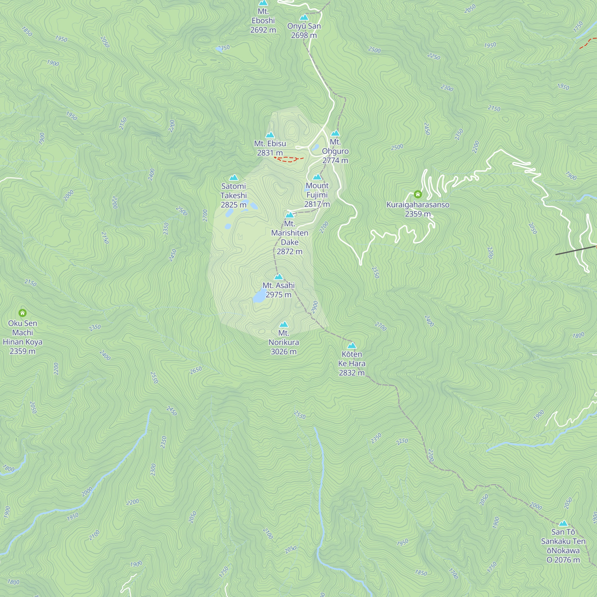 Chōjō Koya map