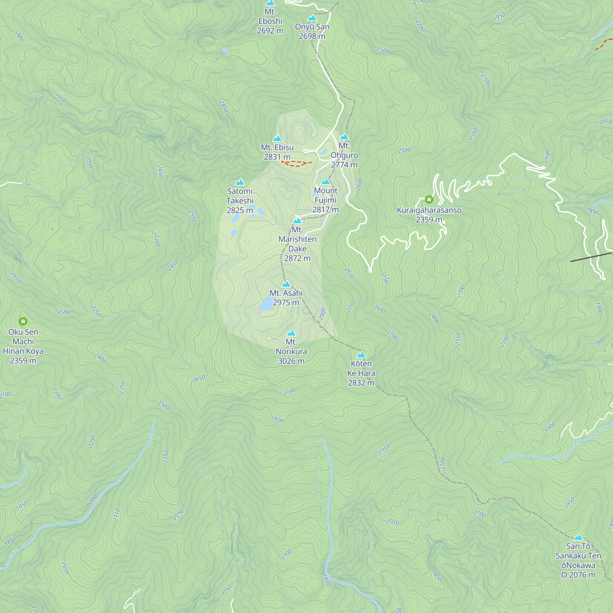 Chōjō Koya map
