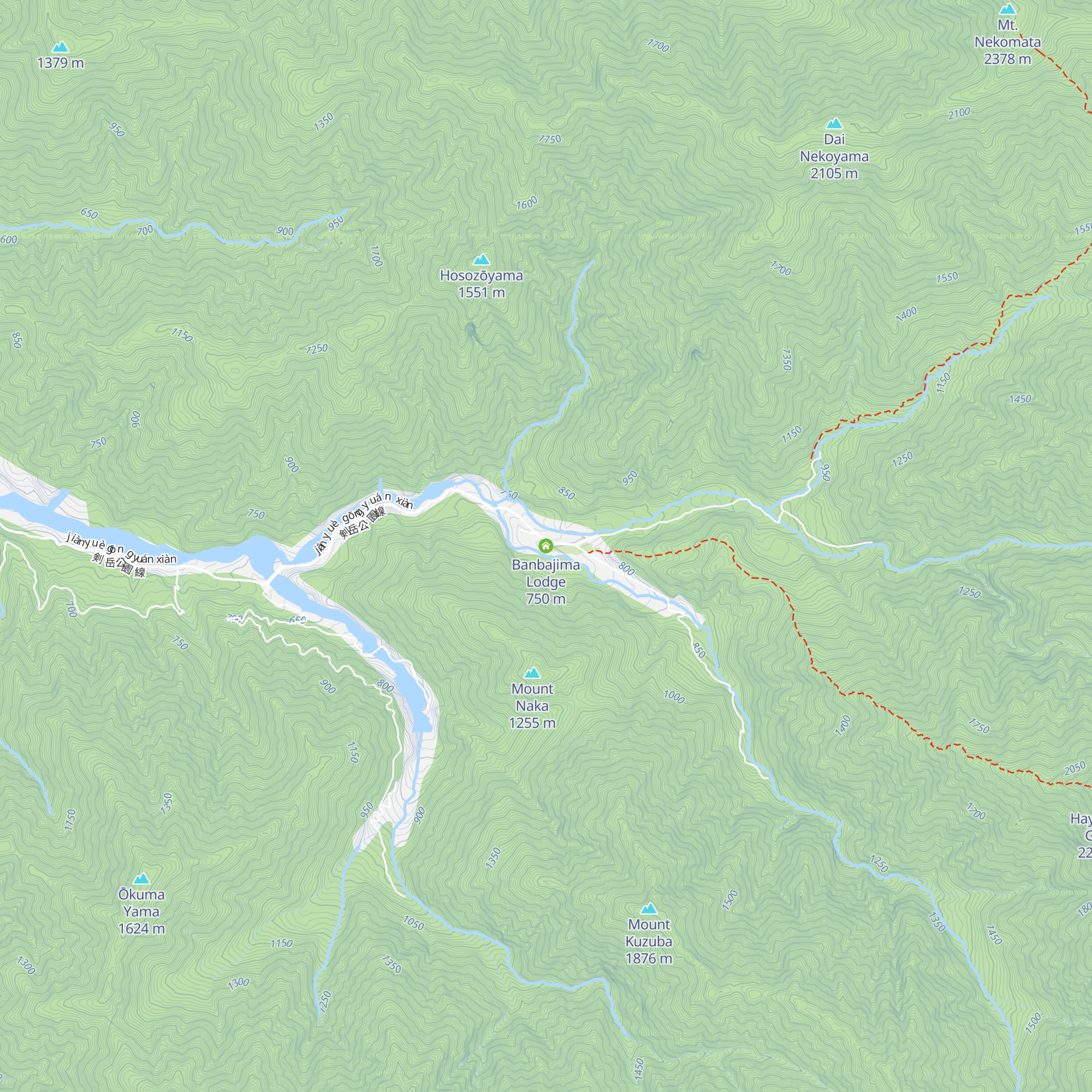 Banbajima Lodge map