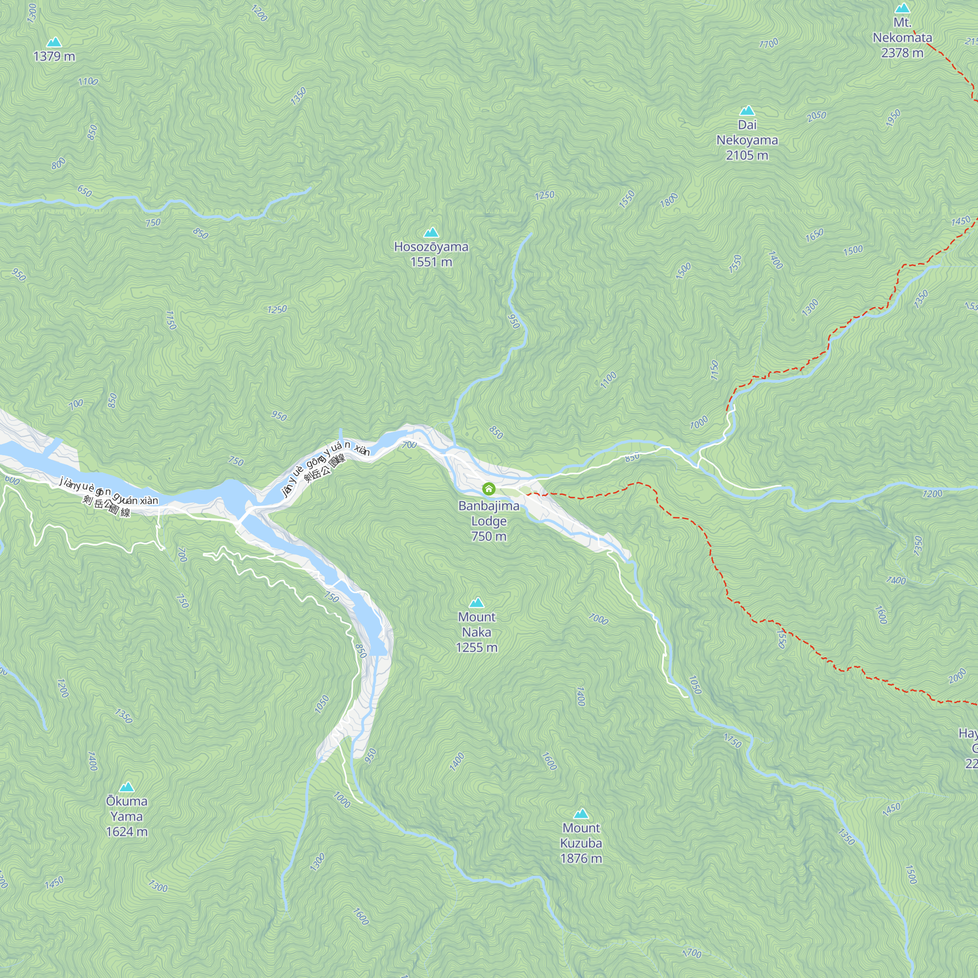 Banbajima Lodge map