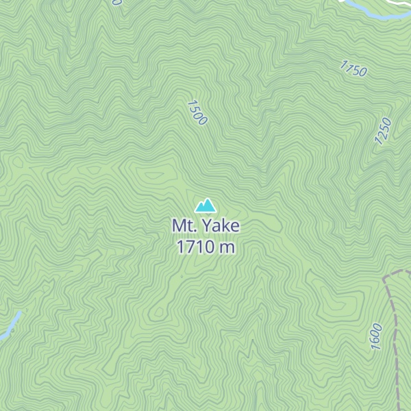 Map of Mt. Yake