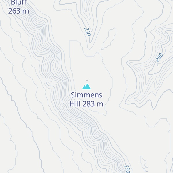 Map of Simmens Hill