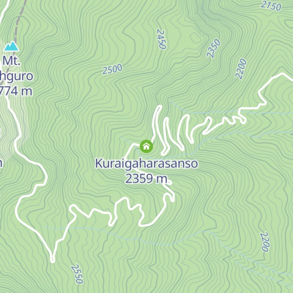 Map of Kuraigaharasanso