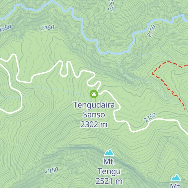 Map of Tengudaira Sanso