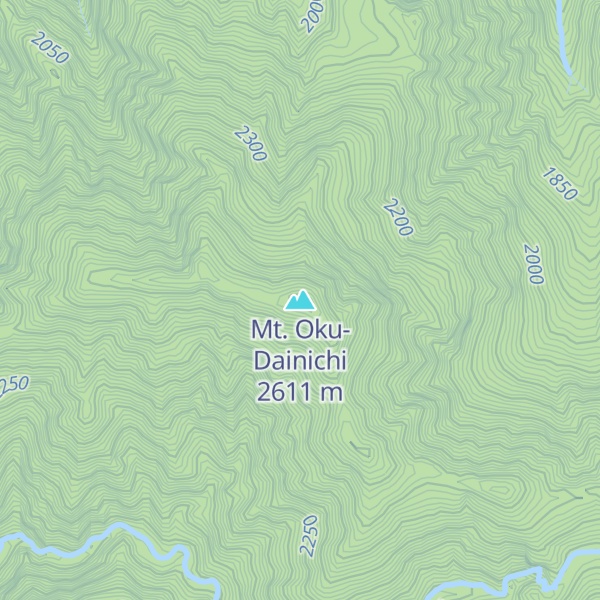 Map of Mt. Oku-Dainichi