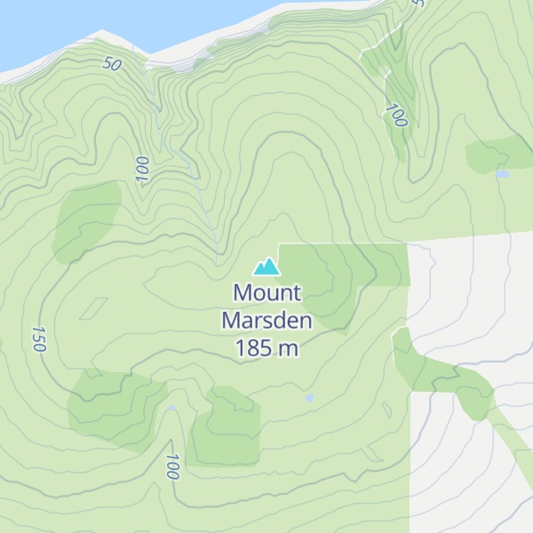 Map of Mount Marsden